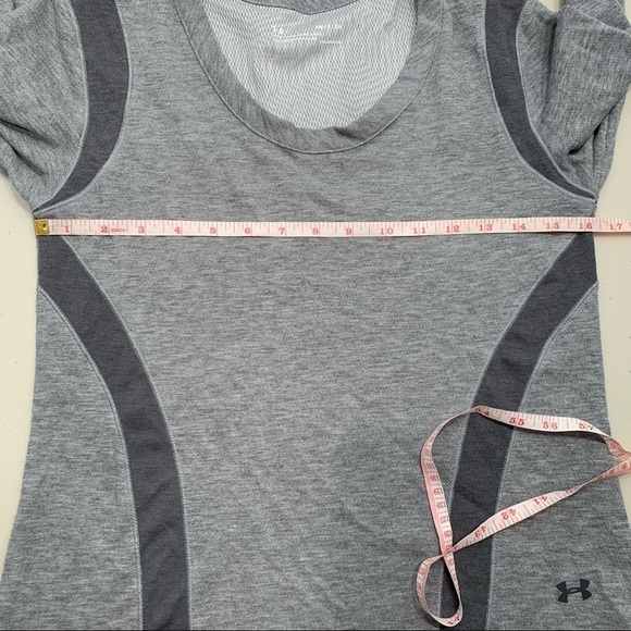 Under Armour Womens ColdGear Infrared LS Sweatshirt Gray 1325612 Small - Picture 10 of 11